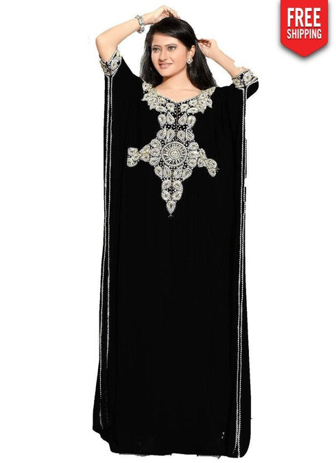 Farasha Style kaftan With Elbo Sleeve
